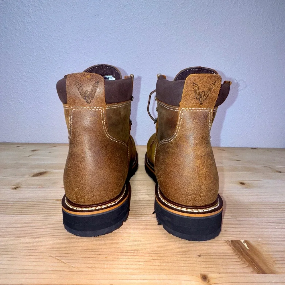 Thorogood 804-4144 Waterproof Work Boots Size 9D EH‎ SR Steel Toe ASTM